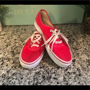 Women’s Red Vans